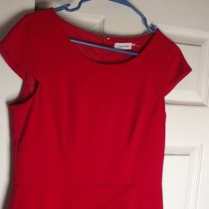 Calvin klein red dress